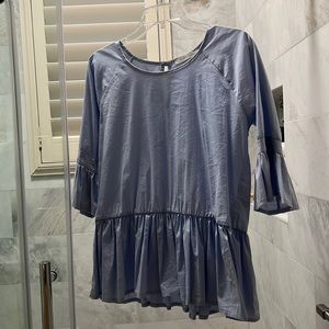 Blue long sleeve shirt from Italy
